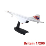 1: 200 Ja 1:400 Concorde Air France Ja Concorde British Airways &Uuml;lihelikiirusega Lennuk Sulamist Valatud Mudel Staatiline Eksponaat