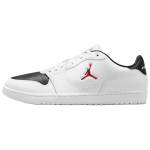 Jordan COURT CONNECT S&uuml;nteetiline nahk, L&otilde;hestatud veisenahk Madalad Vintage Korvpallijalatsid Meeste Valge Punane IQ5698-101 45.5 white