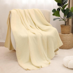 100% puuvillane musliintekk Kokkupandav m&auml;hkimistekk 6-kihiline hingav puuvillane imiku m&auml;hkimiseks Voodi diivani kate Reisiminekk 130x150cm helehall v&auml;rv