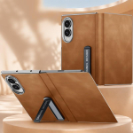 Metallklambriga Retro Nahkkate Samsung Galaxy Z Fold 8 Fold 7 Fold8 Ultra Hinge Protection P&otilde;rutuskindel Jalatugiga Kaas Galaxy Z Fold 8 Ultra