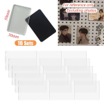 9~50 komplekti 5&times;3cm Ristk&uuml;lik DIY Akr&uuml;&uuml;lmagneti komplekt K&uuml;lmkapimagnet Kodu kaunistus Kohandatud fotod Postkaart K&auml;sit&ouml;&ouml; black