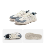 HOBIBEAR Unisex Lai Varvastega Kingad Paljajalu Null Tilgaga Minimalistlikud Tennised V&otilde;rk-Kunstnahast Patchwork Paelad Kingad 41 gray