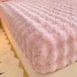 Klass A Mullifliis &Uuml;hev&auml;rviline Pinguldusservaga Linalina Paksendatud Madratsikaitse Kate Fliisist Lina &Uuml;ks T&uuml;kk Single fitted sheet: 90*200cm