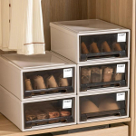 Plastikust sahtlitega aluspesi korralduskarp eemaldatavate vaheseintega Sokkide, rinnahoidjate, pesu hoiustamiseks magamistoas Large 13L No Divider 37x25.5x14cm gray