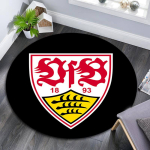 VfB Stuttgart &Uuml;mmargune Vaip Kontoritoolide Alla Magamistuba Elutuba Kodu Dekoor 120cm x 120cm