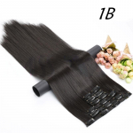 Juuksepikendused s&uuml;nteetilised sirged juukseklambrid naistele Pure Color 150g k&otilde;rge temperatuuriga kiud