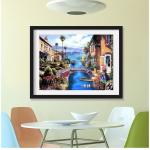 Teemanttikandid sild ise Teemantmaaling Ringpuur Rhinestone Ristpistes K&auml;sit&ouml;&ouml; N&auml;put&ouml;&ouml; 20X30CM