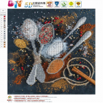 HUACAN 5D Teemantmaal Teemantmosaiik V&uuml;rtslusikas K&auml;sit&ouml;&ouml; Pilt kividest teemantmosaiik Kodusisustus 30*30 cm