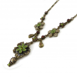 Les Tr&eacute;sors De Lily [E5715] - Collier Cr&eacute;ateur 'Opus Floral' Vert Marron pruun