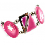 NOA [G0323] - Bracelet Cr&eacute;ateur 'Nuit Etoil&eacute;e' rose Heleroosa