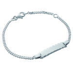 Les Tr&eacute;sors De Lily [K1014] - Gourmette Argent 'Bambino' - 16 cm 5 mm h&otilde;be