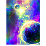 5D DIY t&auml;isring puur Teemantmaal V&auml;rviline Space Daimond Mosaiic Teemanttikandid 20X30CM