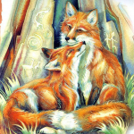 T&auml;ielik 5D-teemantmaaling multifilm Loom Fox Mosaiik Tikand Ristpistes Kodukaunistus K&auml;sitsi valmistatud 25x25cm