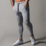 Mehed Jogger P&uuml;ksid J&otilde;usaal Fitness Puuvillased dressip&uuml;ksid Jooksmine Sport Treening Kitsad p&uuml;ksid Spordip&uuml;ksid M