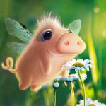 Full Diamond Mosaic Pig Teemantmaaling Multifilm 5D Teemanttikandid Kuva pilt 20X30CM