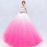 Gradientmoodne nukuriided Barbie-nukur&otilde;ivaste jaoks Pulmakleidid 1/6 BJD nukum&auml;nguasjadele lastele roosa