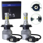 Signaaltuled 1 paar 9003 H4 autovalgusti automaatne LED esitulelamp 6500K S2 72W komplekt valged pirnid signaaltuled valge