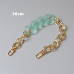 Uus moekas naise k&auml;ekoti aksessuaari osa kommikett, eemaldatav asendus valge punane roheline rihm naiste vaigust &otilde;lg DIY kett 36CM valge