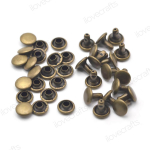 100 komplekti topeltkorkidega neetide naastud nahast k&auml;sit&ouml;&ouml; jaoks 5 mm, 6 mm, 7 mm, 8 mm, 9 mm, 10 mm, 12 mm 5x6mm