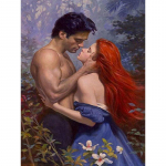 LISM 5D DIY Teemantmaal t&auml;ispuur Beauty ja Hero Rhinestones Teemanttikandid Rist 30X40CM Full Round 20x30CM