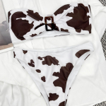 Naiste ujumistrikoo Seksikas m&auml;hisega rinnaprindiga l&otilde;hestatud ujumistrikoo k&otilde;rge v&ouml;&ouml;kohaga stringid Brasiilia bikiinid rannar&otilde;ivad ujumiskost&uuml;&uuml;mid S kohv