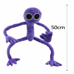 50-80 cm Rainbow Friends pl&uuml;&uuml;snukk m&auml;nguasi, multifilmi tegelane lilla koletis, pehme pl&uuml;&uuml;sis t&auml;idisega Halloweeni m&auml;nguasjad kingitus lastele 50cm