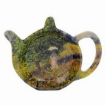 Les Tr&eacute;sors De Lily [A2647] - melamiinist kotikesehoidja 'Claude Monet' suvel - moonip&otilde;ld - 12x10 cm roheline