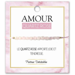 Les Tr&eacute;sors De Lily [R3083] &ndash; roosast kvartsist disainerk&auml;ev&otilde;ru  Min&eacute;ralia  (armastus) - 3 mm Heleroosa