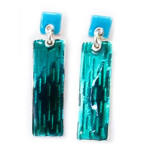 NOA [R3174] - t&uuml;rkiissinised  Coloriage  disaink&otilde;rvar&otilde;ngad - 32x8 mm t&uuml;rkiissinine