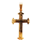 Les Tr&eacute;sors De Lily [R8061] - kuldne  Cross  terasest ripats - 30x20 mm kuld