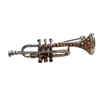 Les Tr&eacute;sors De Lily [R8527] &ndash; h&otilde;bedane merevaiguv&auml;rvi disainerpross &bdquo;Trumpet&rdquo; &ndash; 45x15 mm pruun
