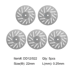 5 tk hambaravi teemantketas kahepoolne teraline l&otilde;ikamine DD12-022-5pcs