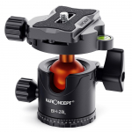 K&F CONCEPT BH-28L Kuulpea Statiivi Kinnitusadapter 28mm Suur Kuulpea Adapter Kiirvabastusega must