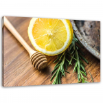 L&otilde;uendiprint Lemon & Rosemary 60x40 kollane