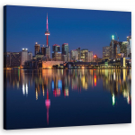 L&otilde;uendiprint New York City &ouml;&ouml;sel 30x30 sinine