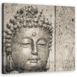 L&otilde;uendiprint Buddha Face Grey 30x30 hall v&auml;rv