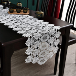 Valge lauariie lina puuvill &otilde;&otilde;nes laualipp lill Ameerika tikand pits laudlina TV-kapi klaverikate tolmuvaba r&auml;tik 40*180cm