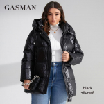 GASMAN 2023 Naiste jope Roosa mood soojad naiste talve sulejoped aplikatsioon Kapuutsiga pluss suurus br&auml;ndi kvaliteetne Parkas 82268 2XL must