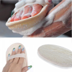 (Nikita) Natural Loofah Bath Shower Sponge Body Scrubber Exfoliator pesupadi One Size beež