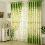 Hiina stiilis maaelu stiilis v&auml;ikesed v&auml;rsked kardinad, magamistuba, elutuba, laheakna kardinad, p&auml;ikesevarjukangas, lihtsate kardinate rent 150*270CM 1PCS