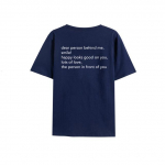 Kallis inimene minu taga T-s&auml;rk inspireeriv s&otilde;num T-s&auml;rk Esteetiline Be Kind T-s&auml;rk Naiste graafiline s&auml;rk Naiste vabaaja topid L tumesinine v&auml;rv