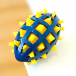 Sagit kummist,kutsikas,n&auml;rimis-, palliga,,kriuksuva,,peaaegu,h&auml;vimatu,ja,vastupidav,lemmikloom,n&auml;rimine,m&auml;nguasi,keskmine,ja,suur,t&otilde;ug One Size kollane