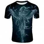 Meeste T-s&auml;rk Spirit Anime 3D Fluorescent Angel Print T-s&auml;rk Unisex-Adult Hipster 3D T-s&auml;rgid Street Hip Hop Suurem&otilde;&otilde;duline T-s&auml;rk 5XL