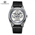 Forsingi vabaaja meestemood Dragon Tiger Leopard mustriga mehaaniline k&auml;ekell