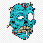 Multifilm Zombie Zombie Joonistab triikrauda soojus&uuml;lekandel tr&uuml;kkimisel Vin&uuml;&uuml;lplaastrid Kleebis riietele Ise ise teha aplikatsioonid pestavad plaastrid