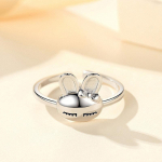 BELLA BOX armas v&auml;ike j&auml;nes Zodiac Drop Glaze imitatsioon h&otilde;bedane trend v&auml;ike nimetiss&otilde;rm avatud s&otilde;rmus emane 17.3mm h&otilde;be