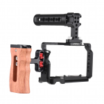 Andoeri kaamera videopuur + &uuml;lemine k&auml;epide + k&uuml;lgmine k&auml;epideme komplekt alumiiniumsulamist kaamera videopuur With Top Handle & Side Grip