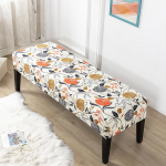 Lilletr&uuml;kiga pingi kate venivad klaveritabureti katted ristk&uuml;likukujuline hotellivoodi pikk tabureti kate pingi katte katte kattega s&ouml;&ouml;gituba One Size
