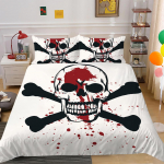 Halloweeni kodu voodipesu udusulgede tekikott Magamistoa tekikate Padjap&uuml;&uuml;r &Uuml;he-/kaheinimesevoodi t&auml;issuuruses kodukaunistuse voodipesu Baby 100x135cm