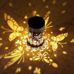 P&auml;ikeseenergia libliklamp Piiri&uuml;lene sepistatud &otilde;&otilde;nes latern v&auml;litingimustes veekindel aiakaunistus p&auml;ikeseprojektsioonlamp 2Pcs